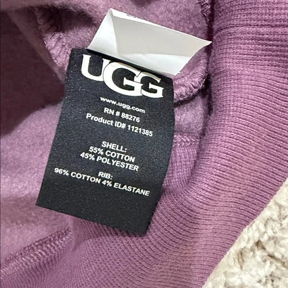 UGG Rey fluffy logo hoodie XL - Picture 7 of 9